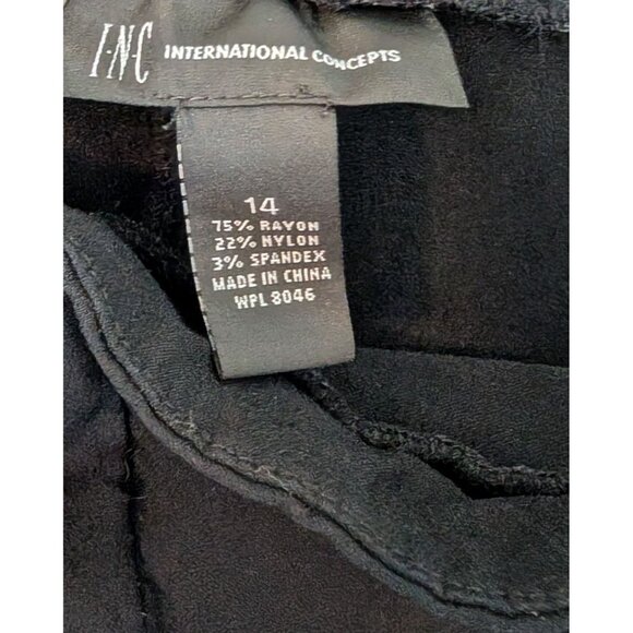 I.N.C International Concepts Womens Ruffle-Back Casual Pull-On Trouser Pants: 14 - Picture 4 of 9